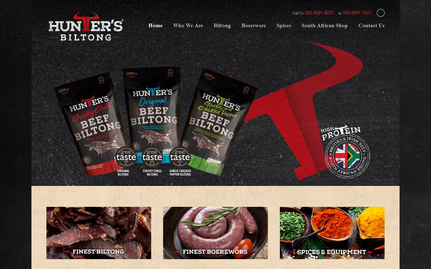 Hunters Biltong Website
