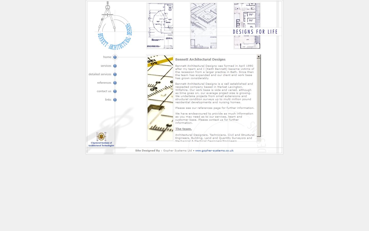 Bennett Architectural Designs Website