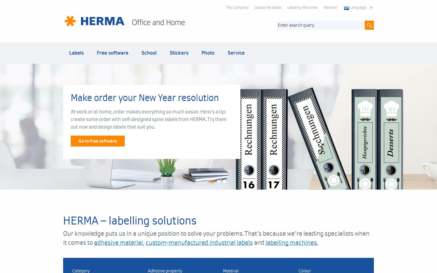 Herma UK Website