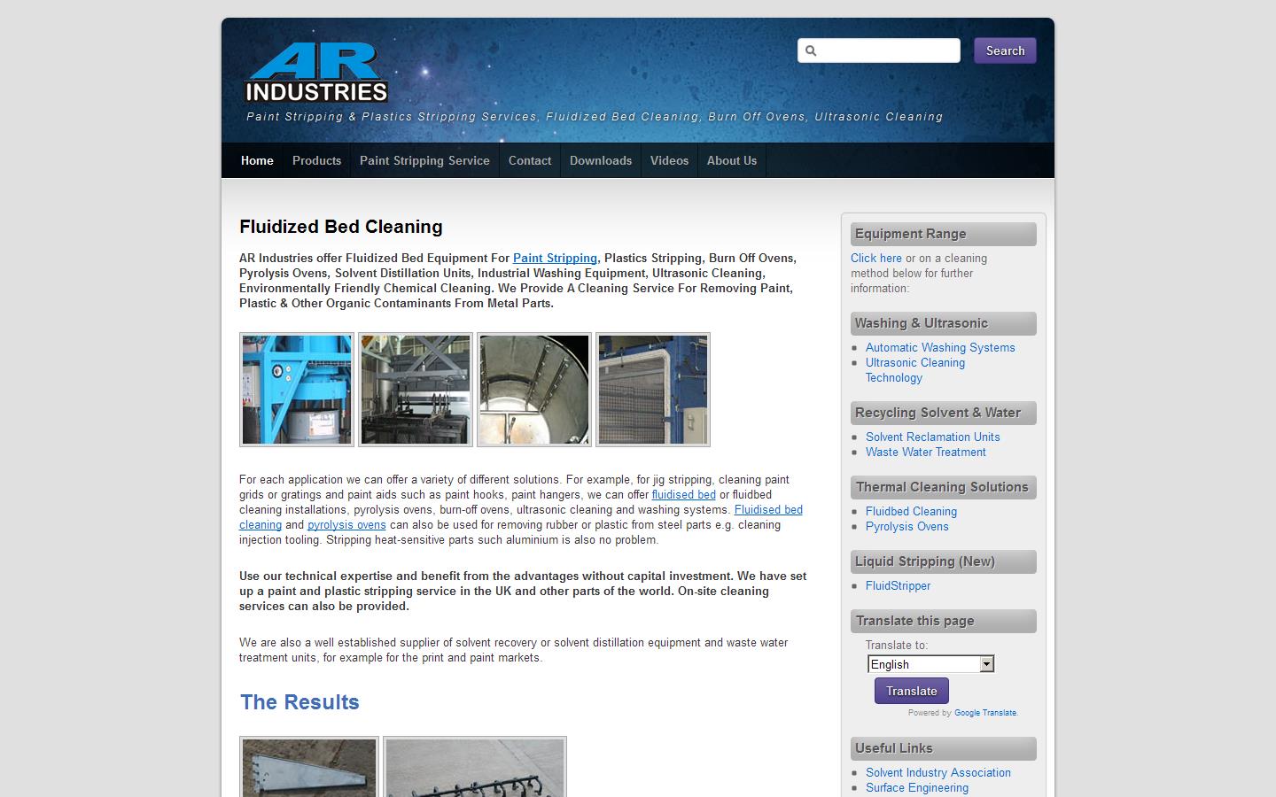 A R Industries Ltd Website