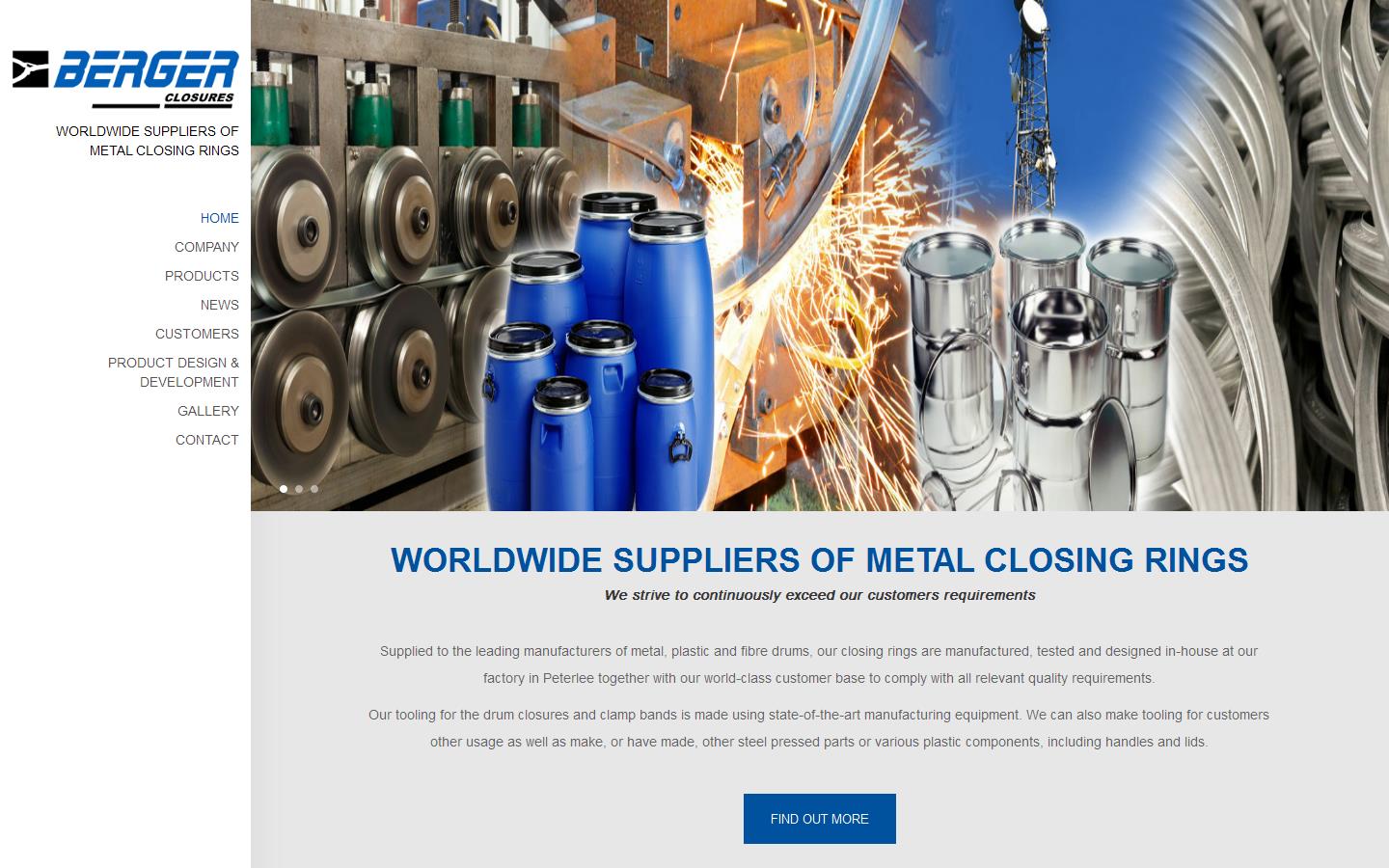 Berger Closures Website