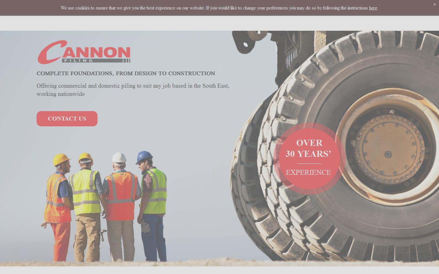 Cannon Piling Website