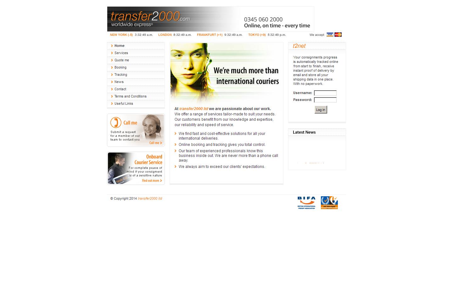 Transfer 2000 Website