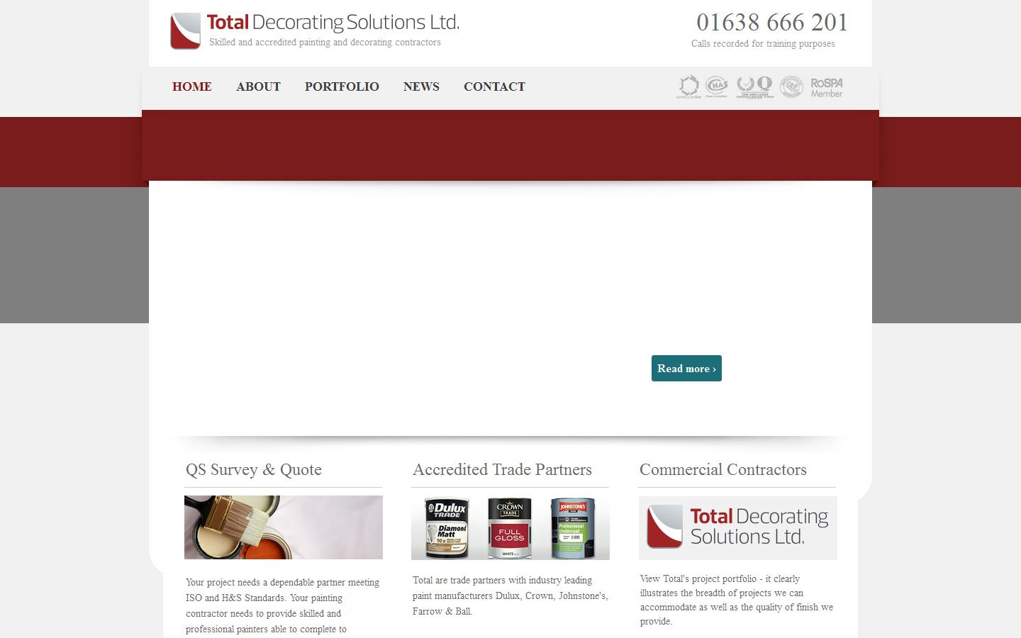 Total Decorating Solutions Ltd Website