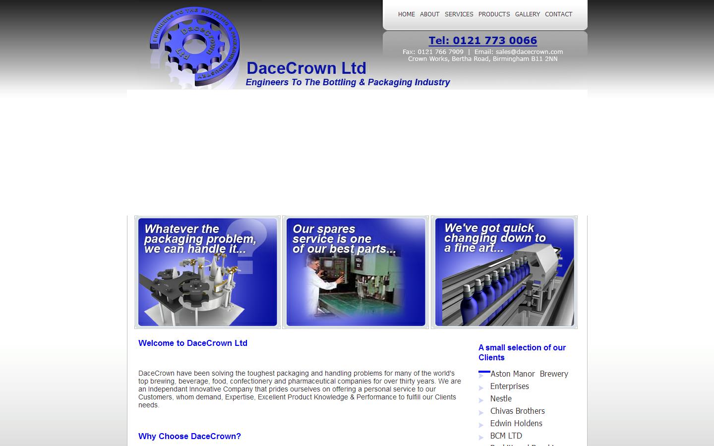Dacecrown Ltd Website