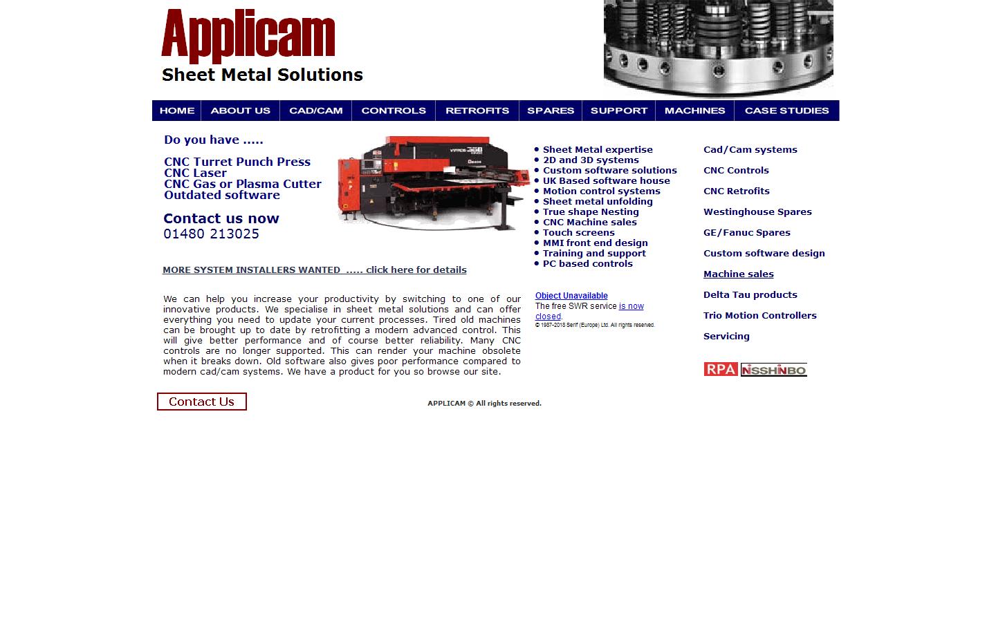 Applicam Ltd Website