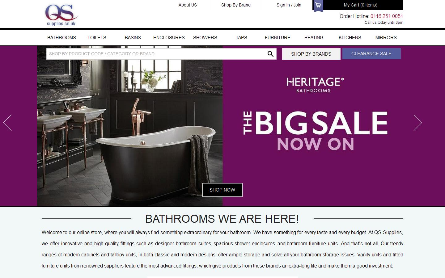 Q S Supplies Website