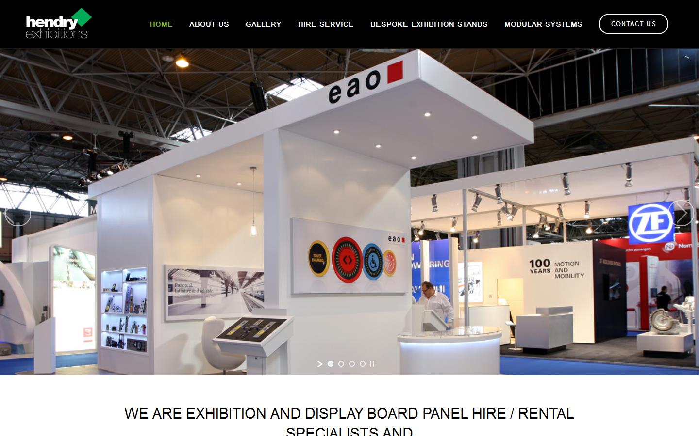 Hendry Exhibitions Website