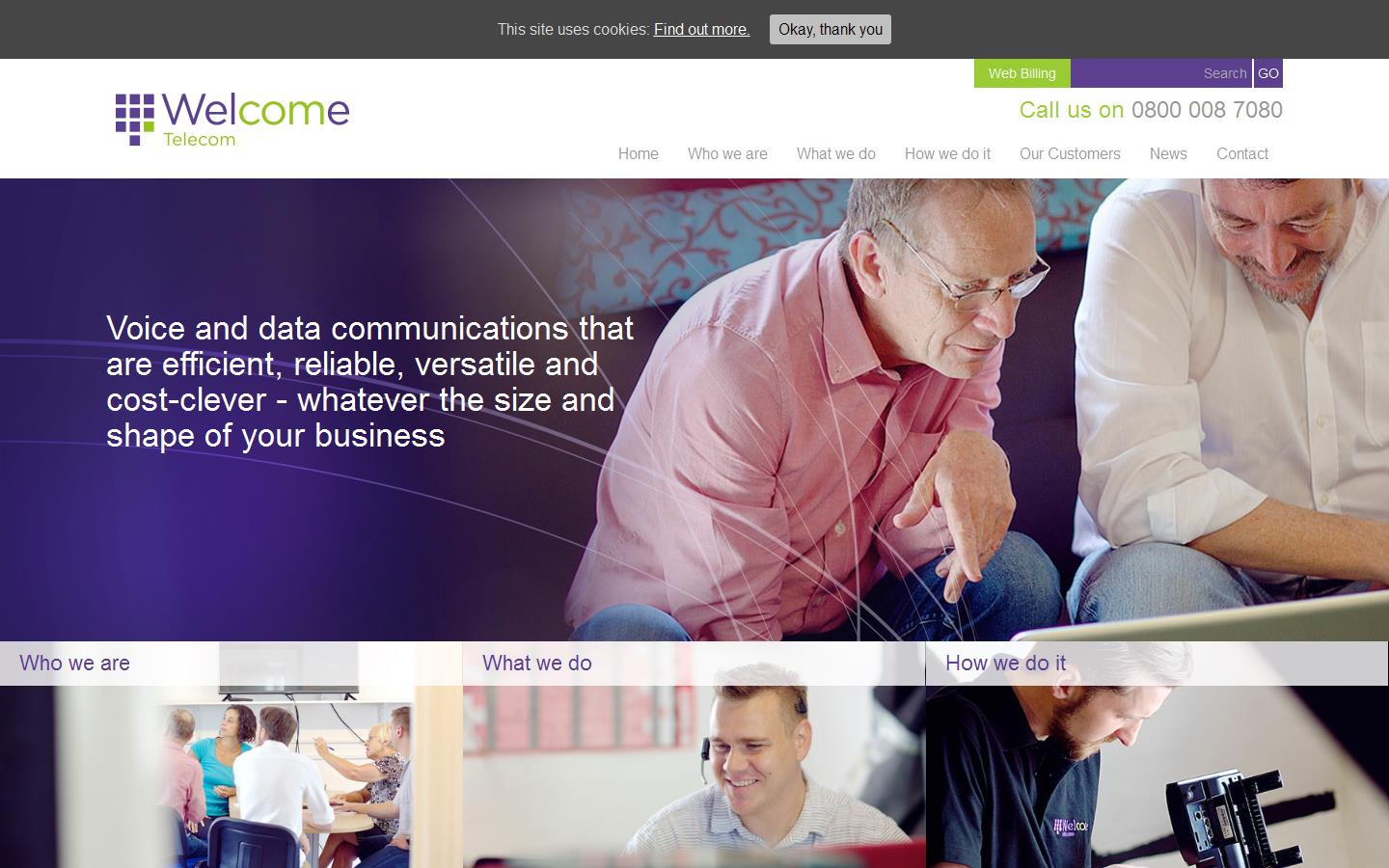 Welcome Telecom Ltd Website