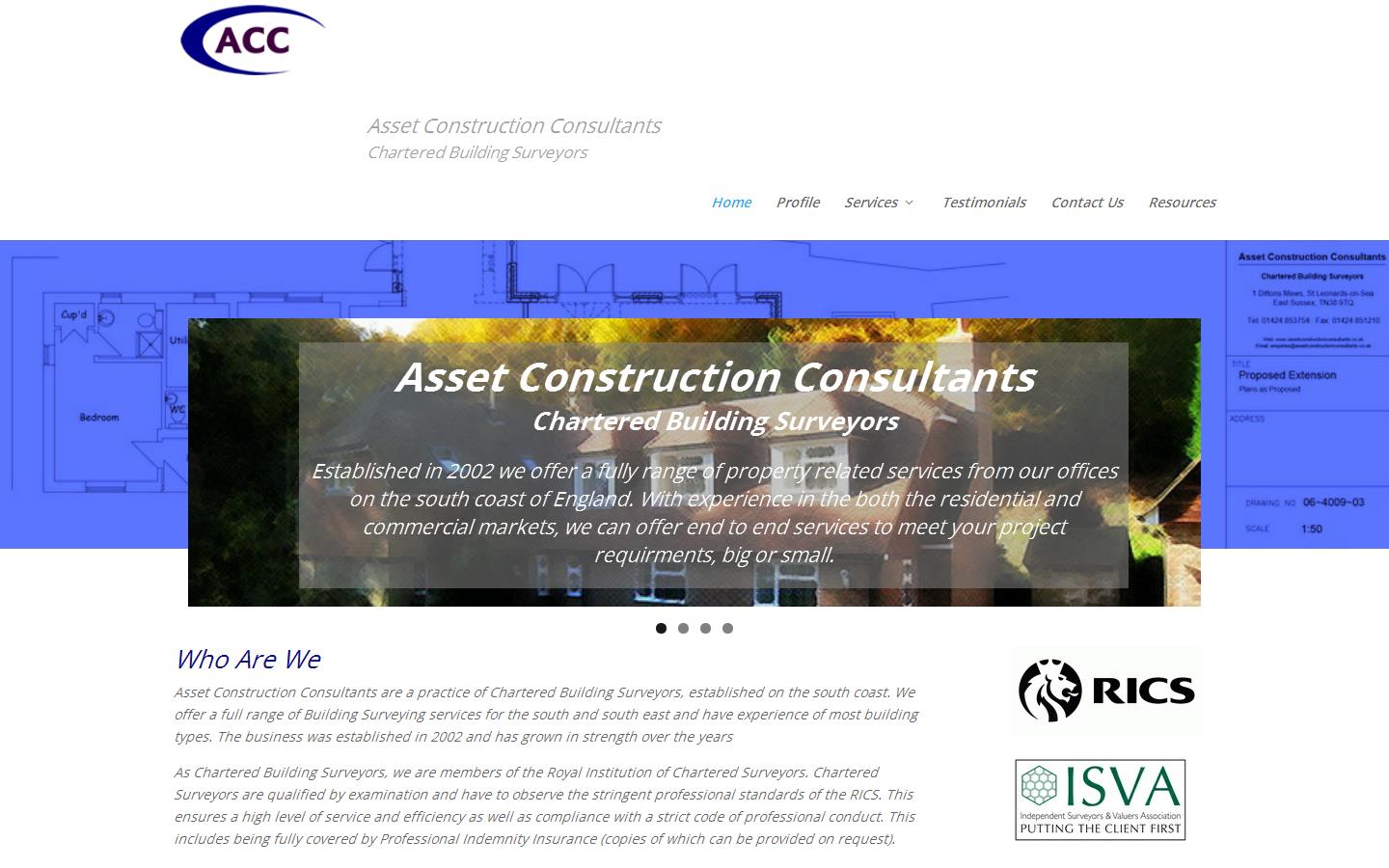 Asset Construction Consultants Website