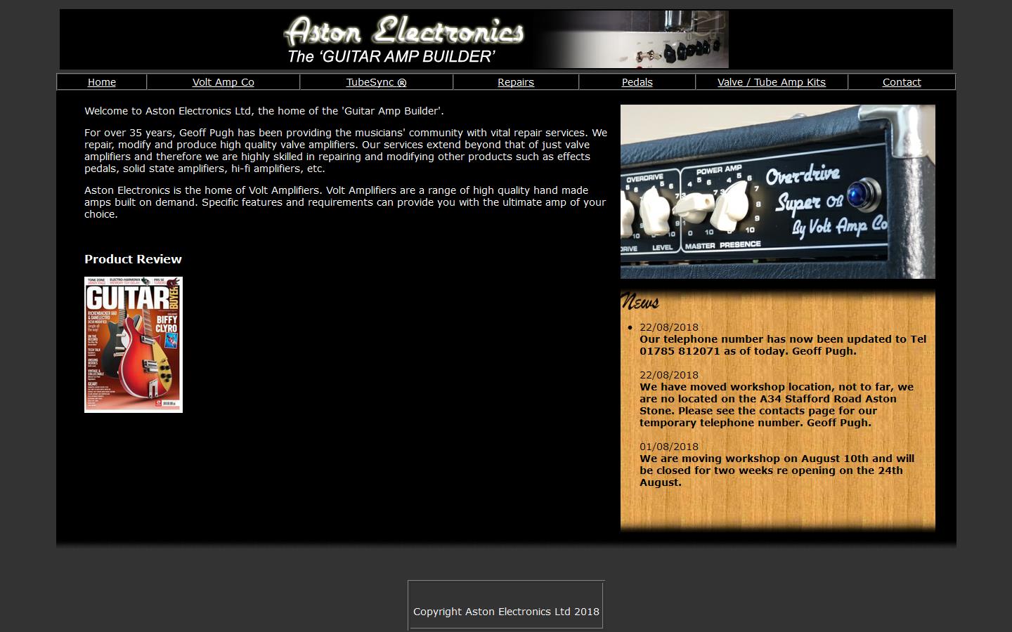 Aston Electronics Website