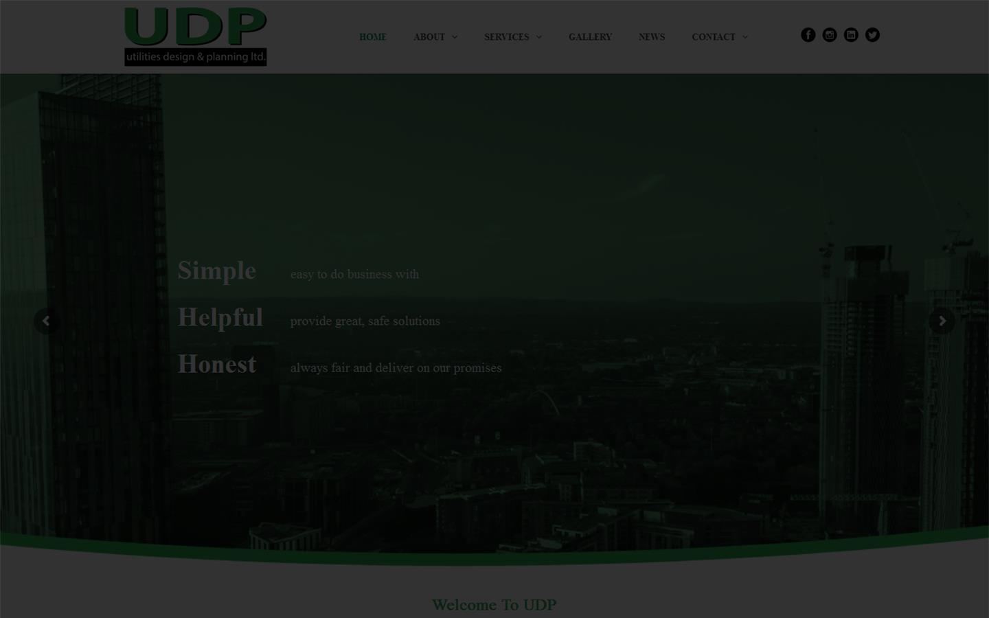 Utilities Design & Planning Ltd Website