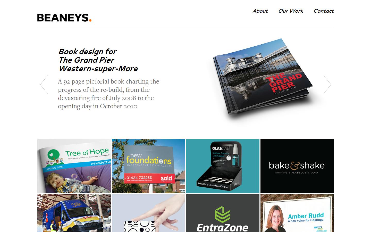 Beaneys Design Website