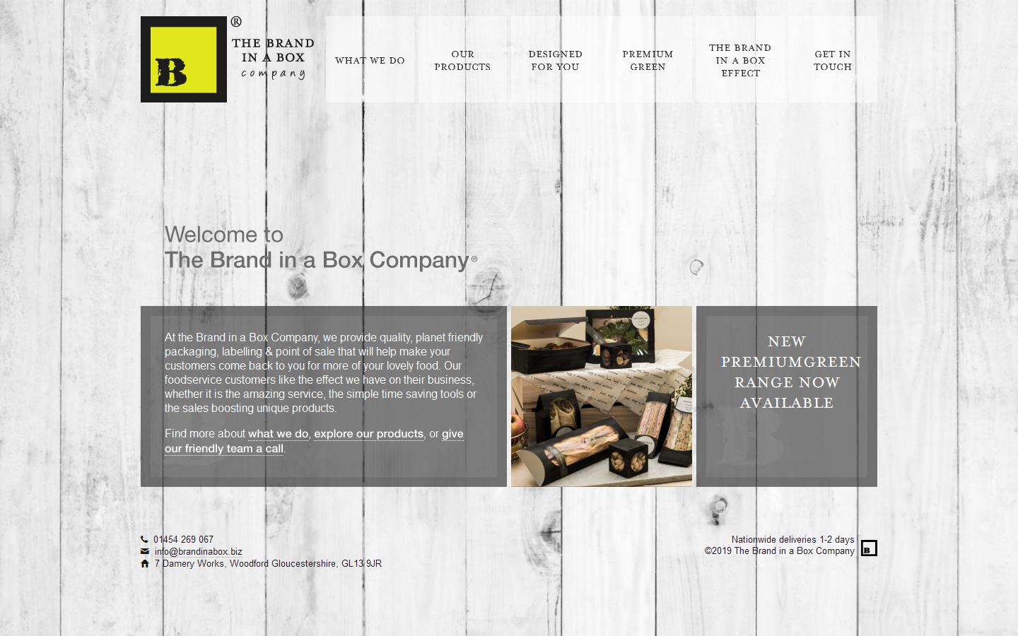 The Brand in a Box Company Website