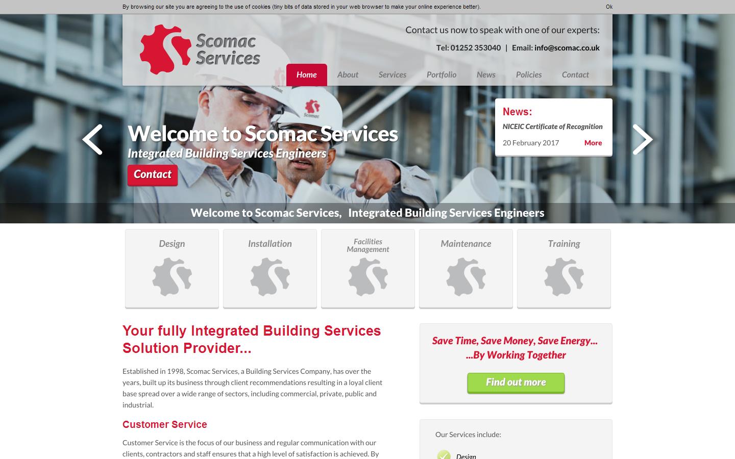Scomac Services Website