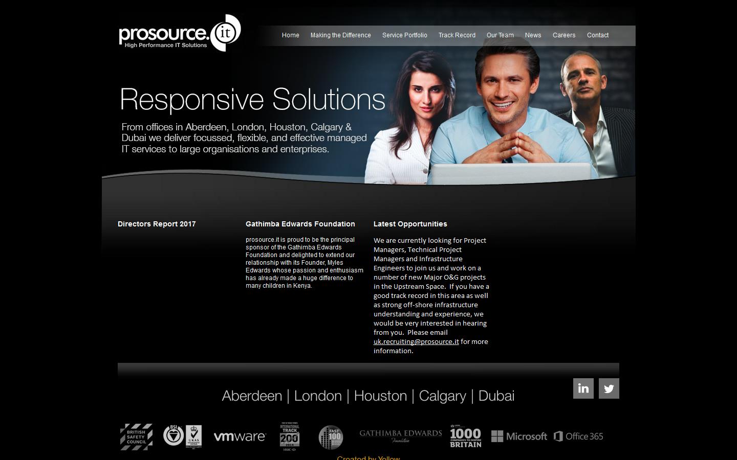 Prosource I T Website