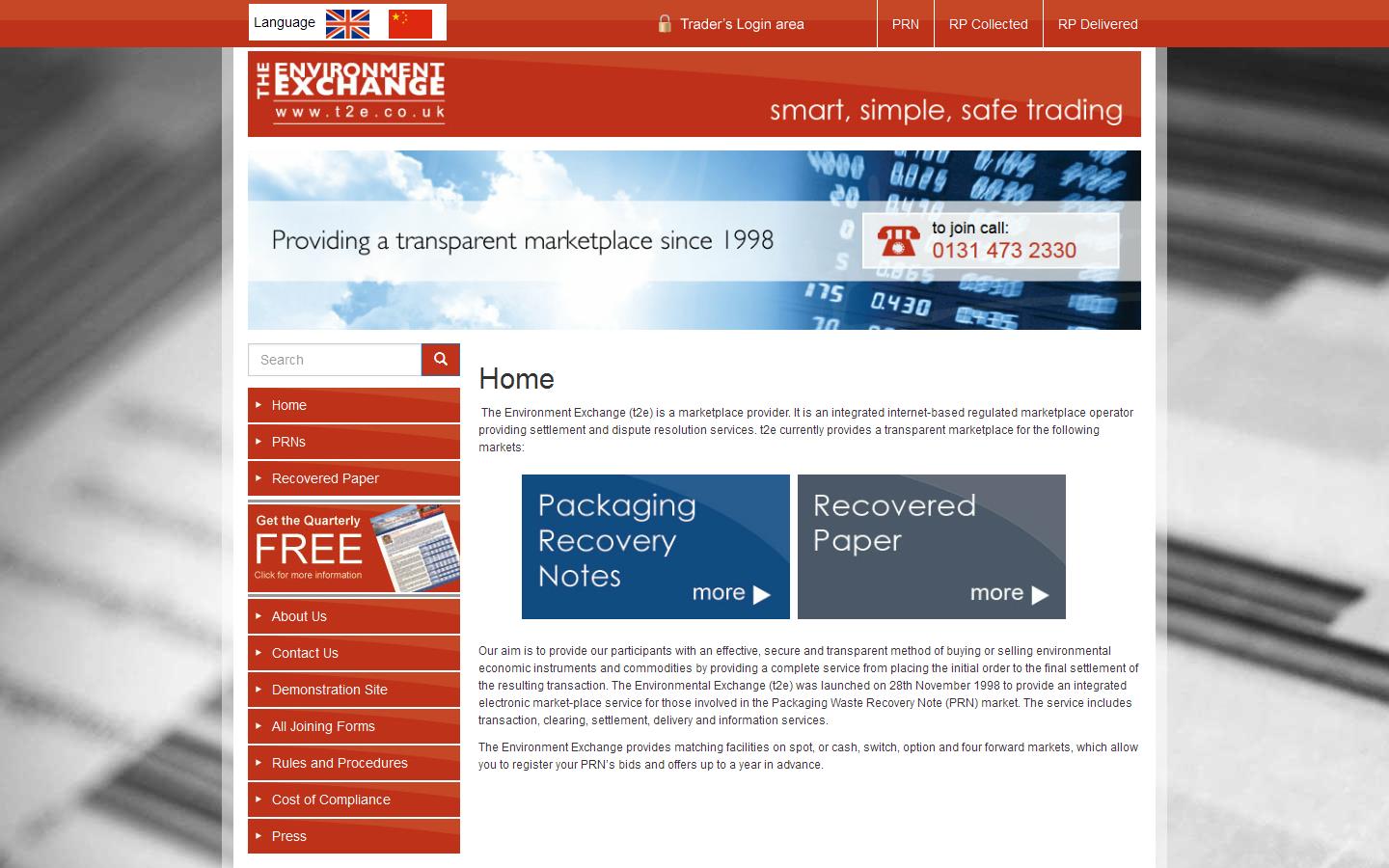 The Environment Exchange Website