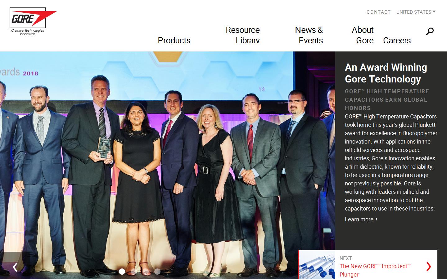 W L Gore & Associates Website