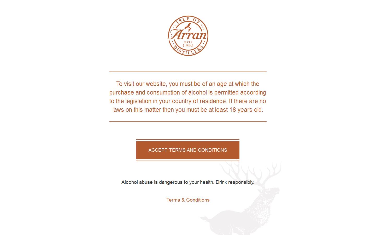 Isle of Arran Distillers Website