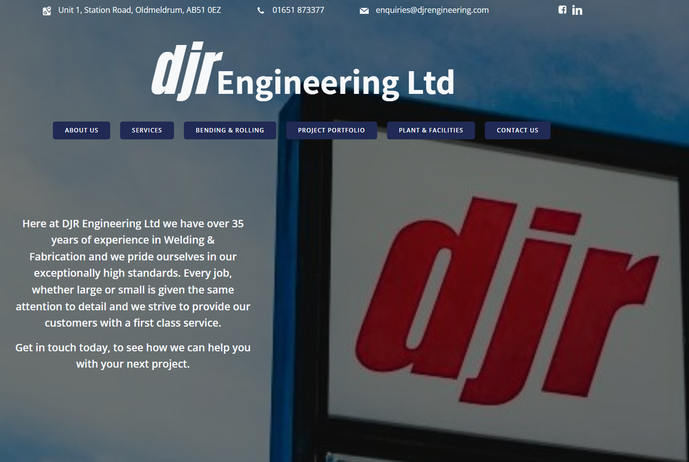 D J R Engineering Ltd Website