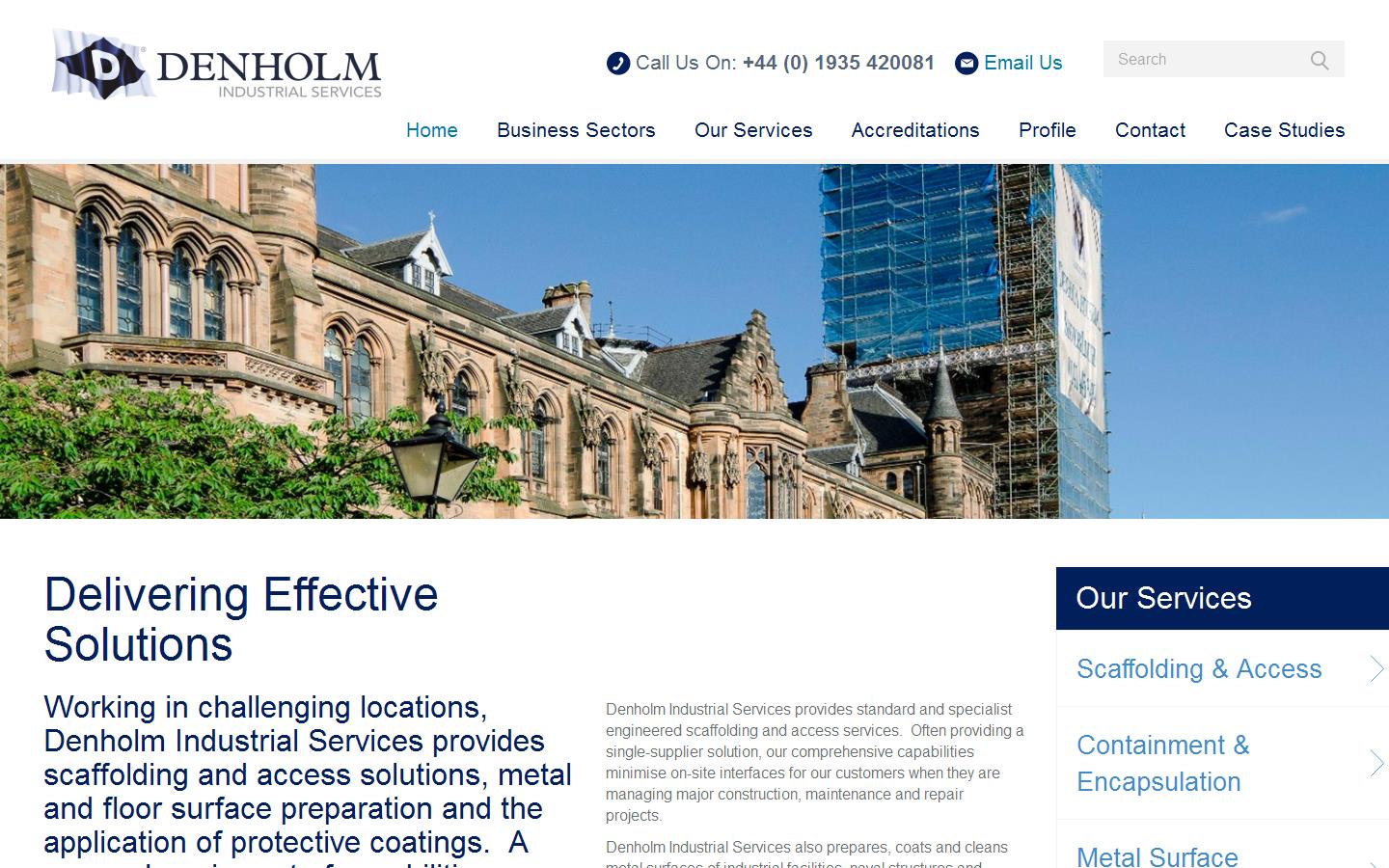 Denholm Industrial Services Website