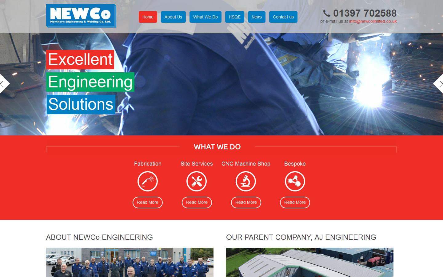 Northern Engineering & Welding Co. Ltd Website