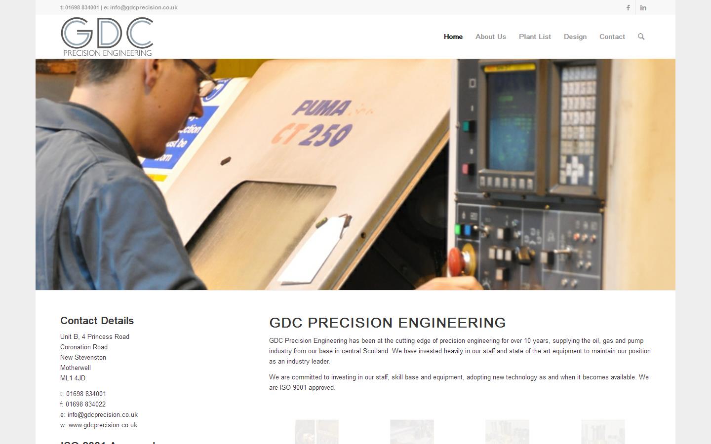 G D C Precision Engineering Website