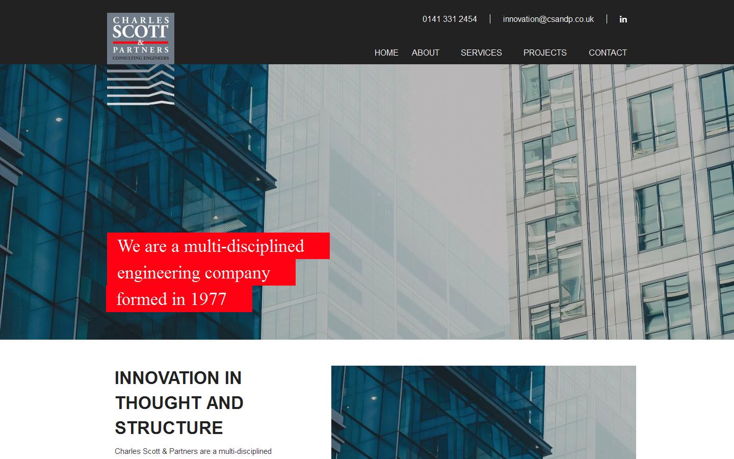 Charles Scott & Partners Website