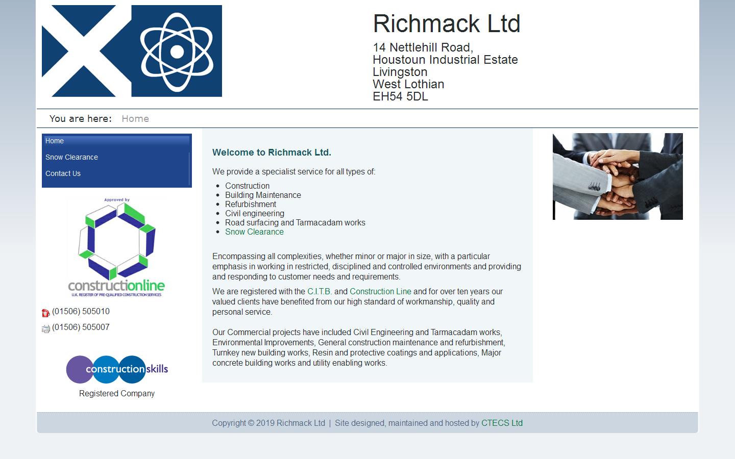 Richmack Ltd Website