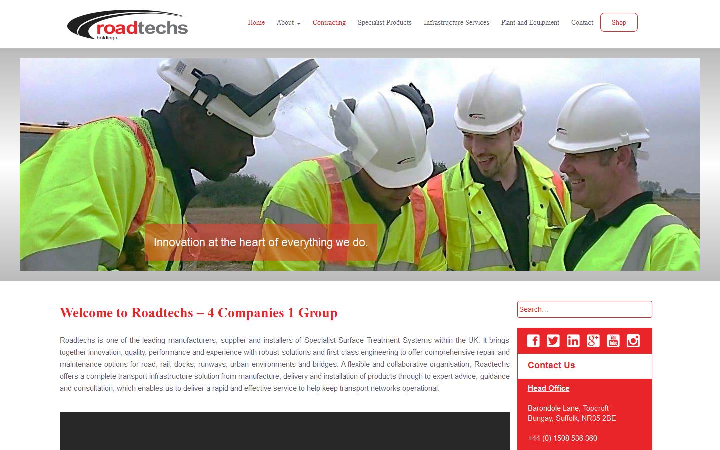Roadtechs Europe Ltd Website