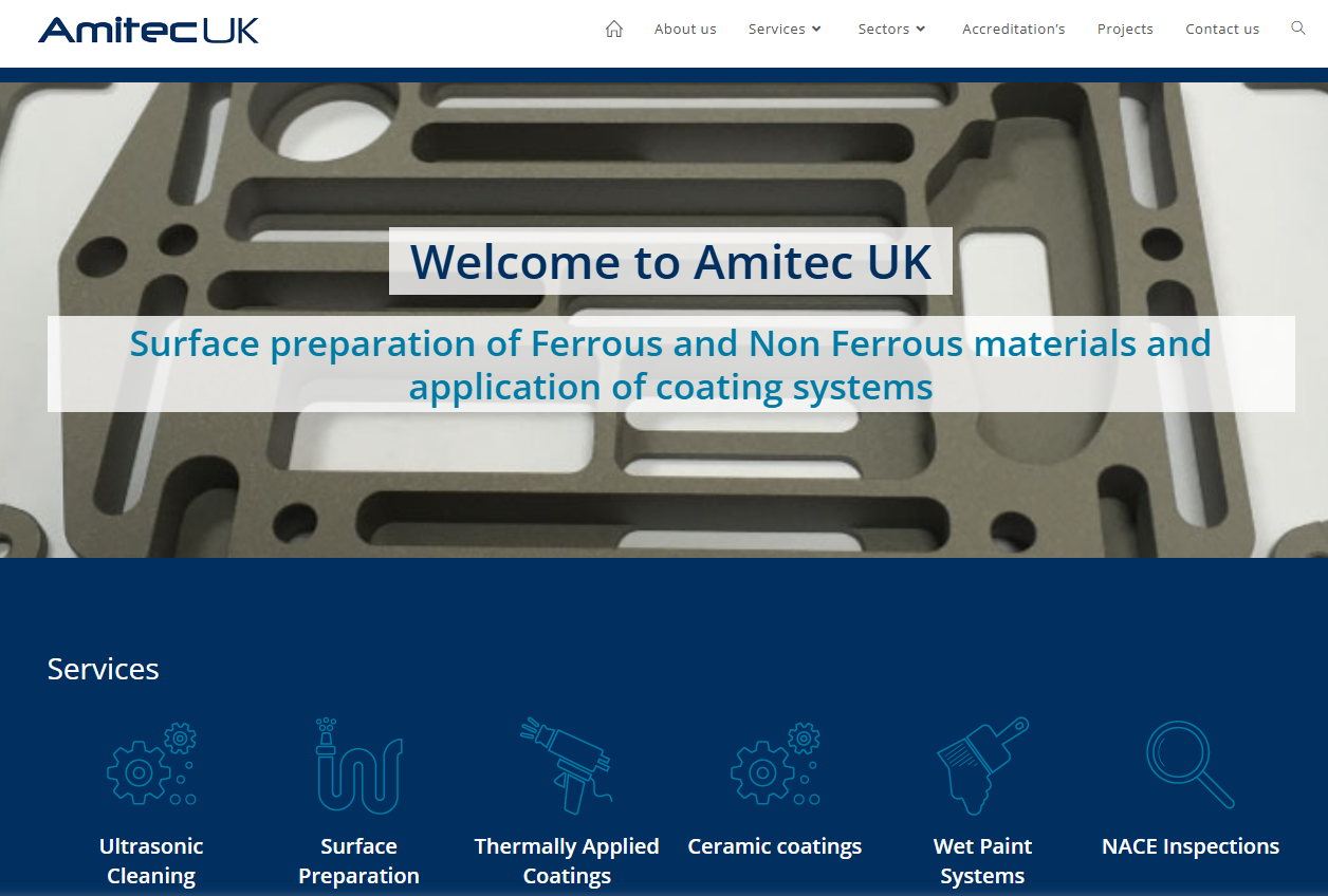 Amitec UK Ltd Website