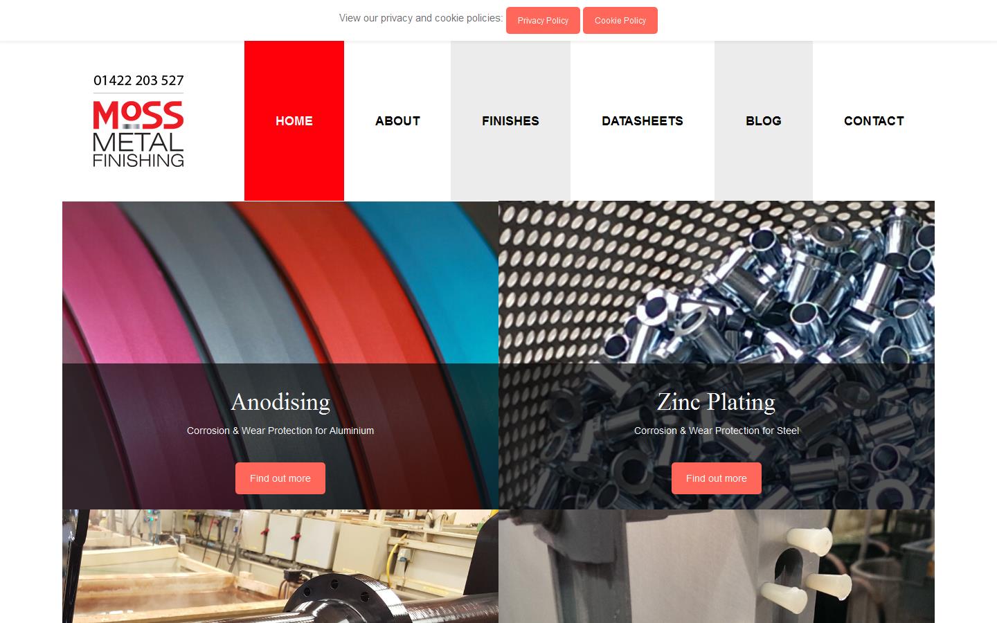 Moss Metal Finishing Website