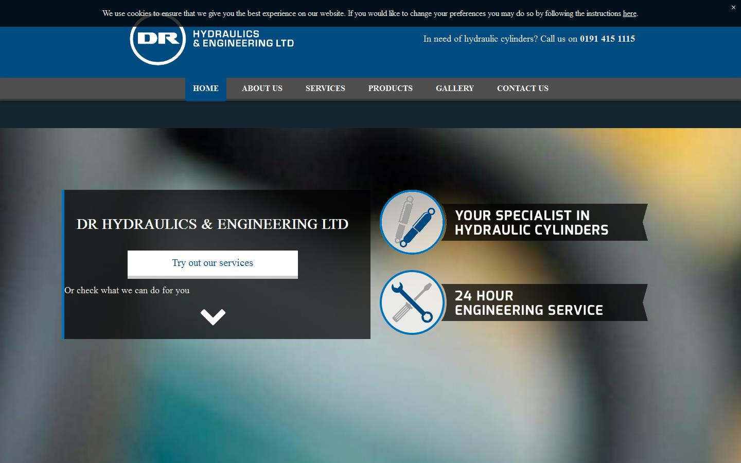 D R Hydraulics & Engineering Ltd Website