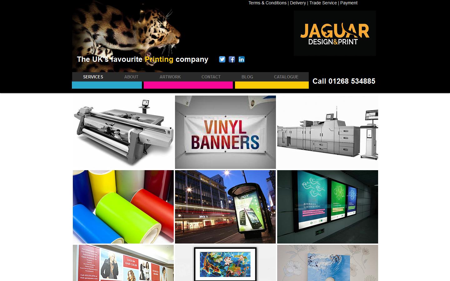Jaguar Design & Print Website