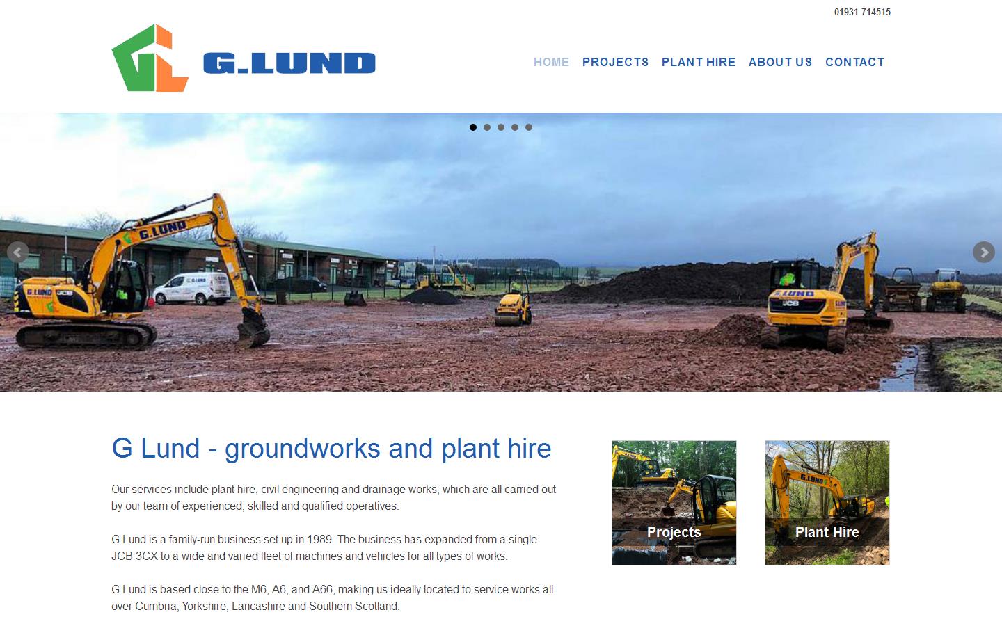G Lund Ltd Website