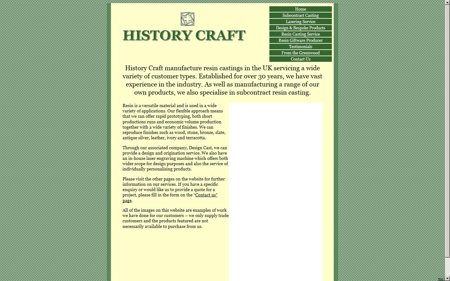 History Craft Ltd Website