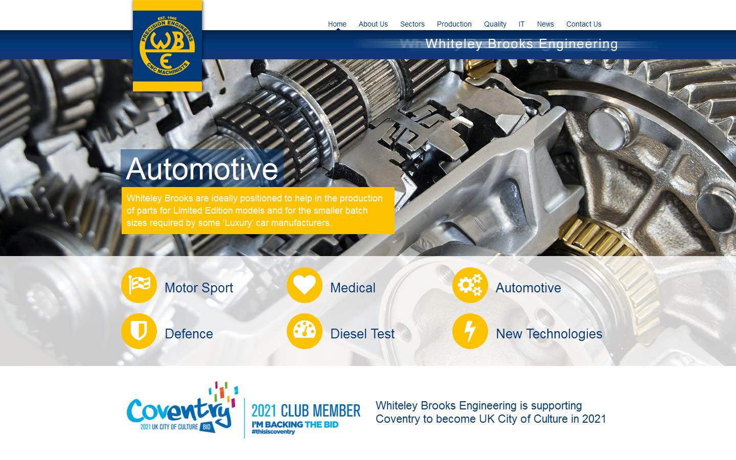 Whiteley Brooks Engineering Website