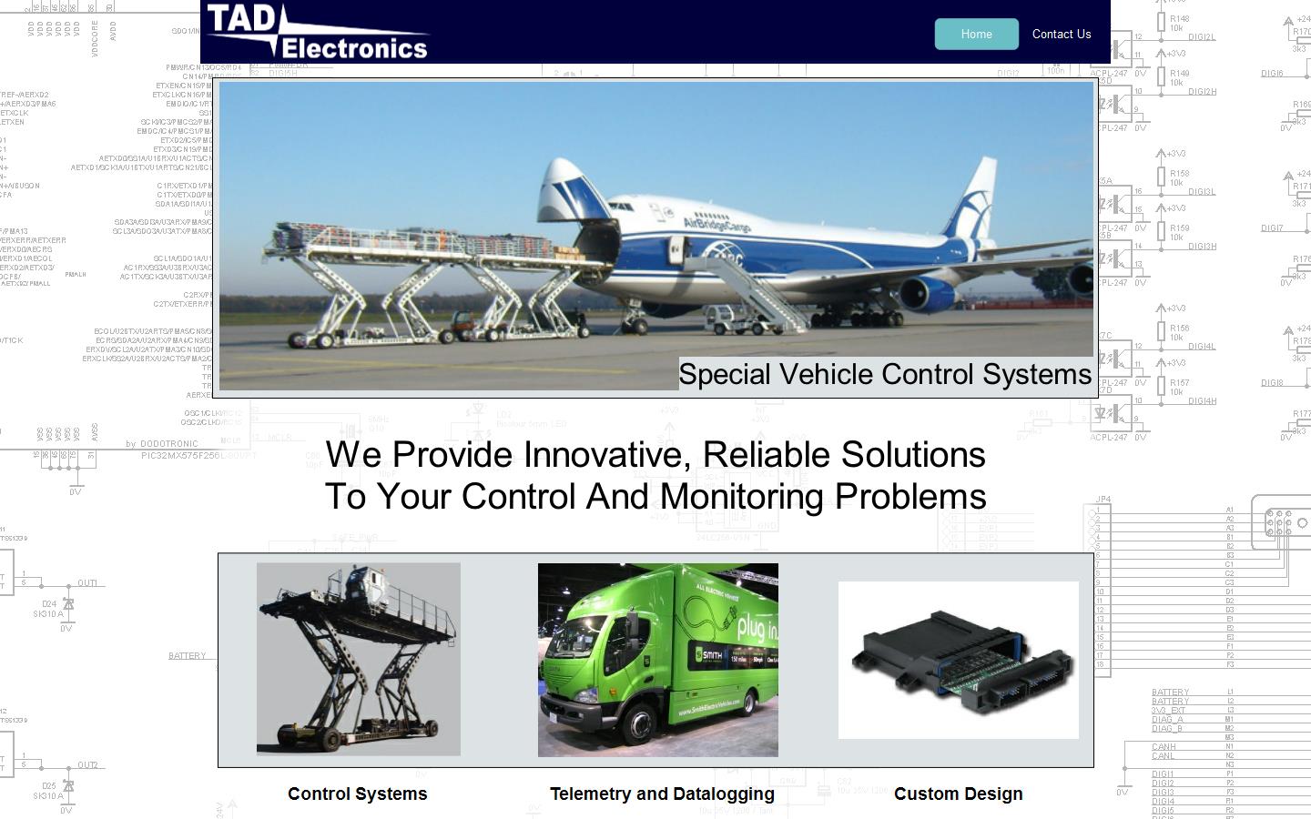 T A D Electronics Website