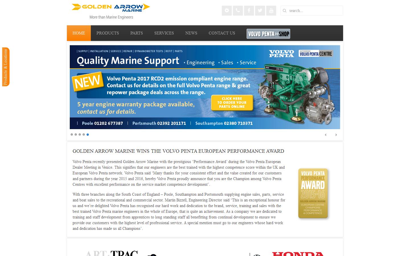 Golden Arrow Website