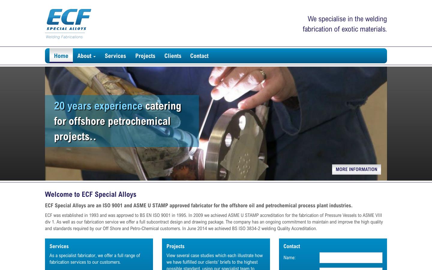 E C F Special Alloys Website