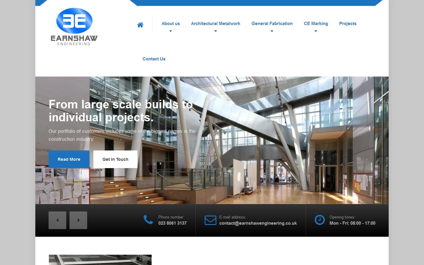 Earnshaw Engineering Ltd Website