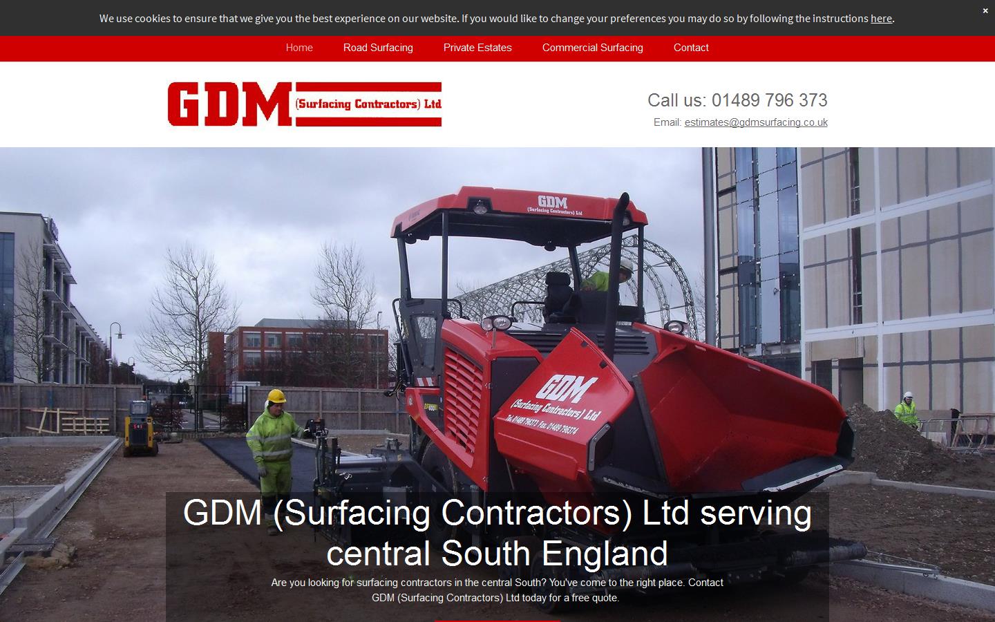 G D M Surfacing Contractors Ltd Website