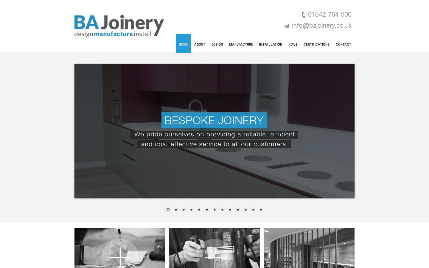 Blue Aardvark Joinery Ltd Website