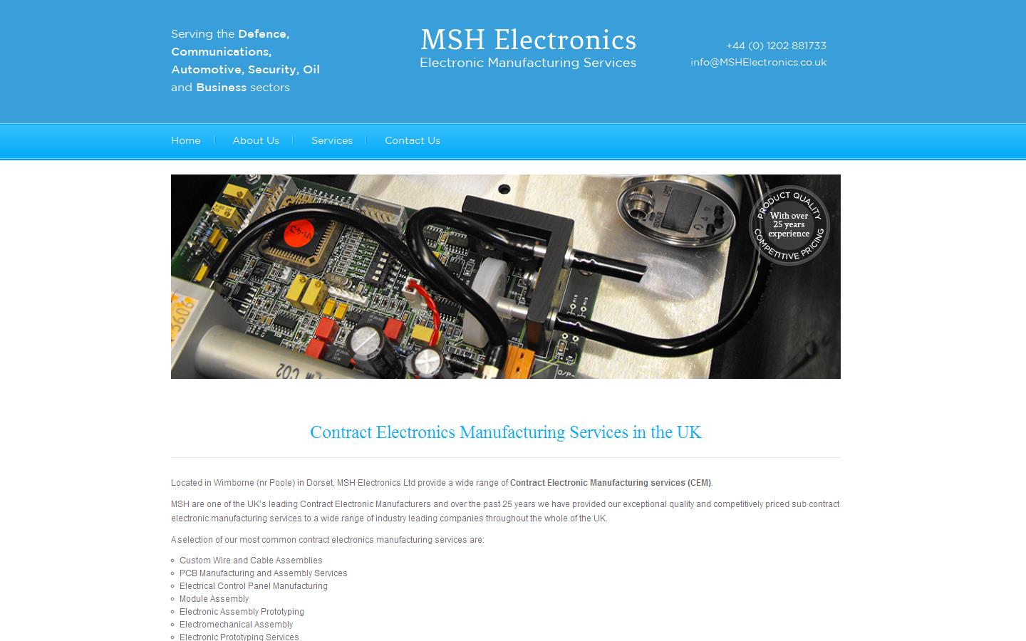 M S H Electronics Website