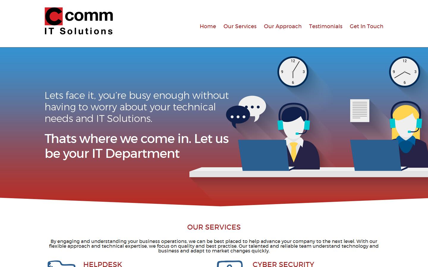 C Comm I.T Solutions Website