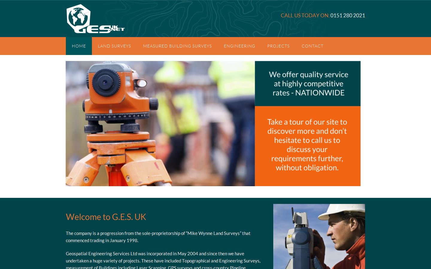 Geospatial Engineering Services Ltd Website