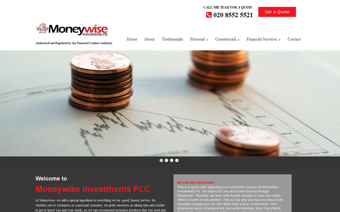 Moneywise Investments Plc Website