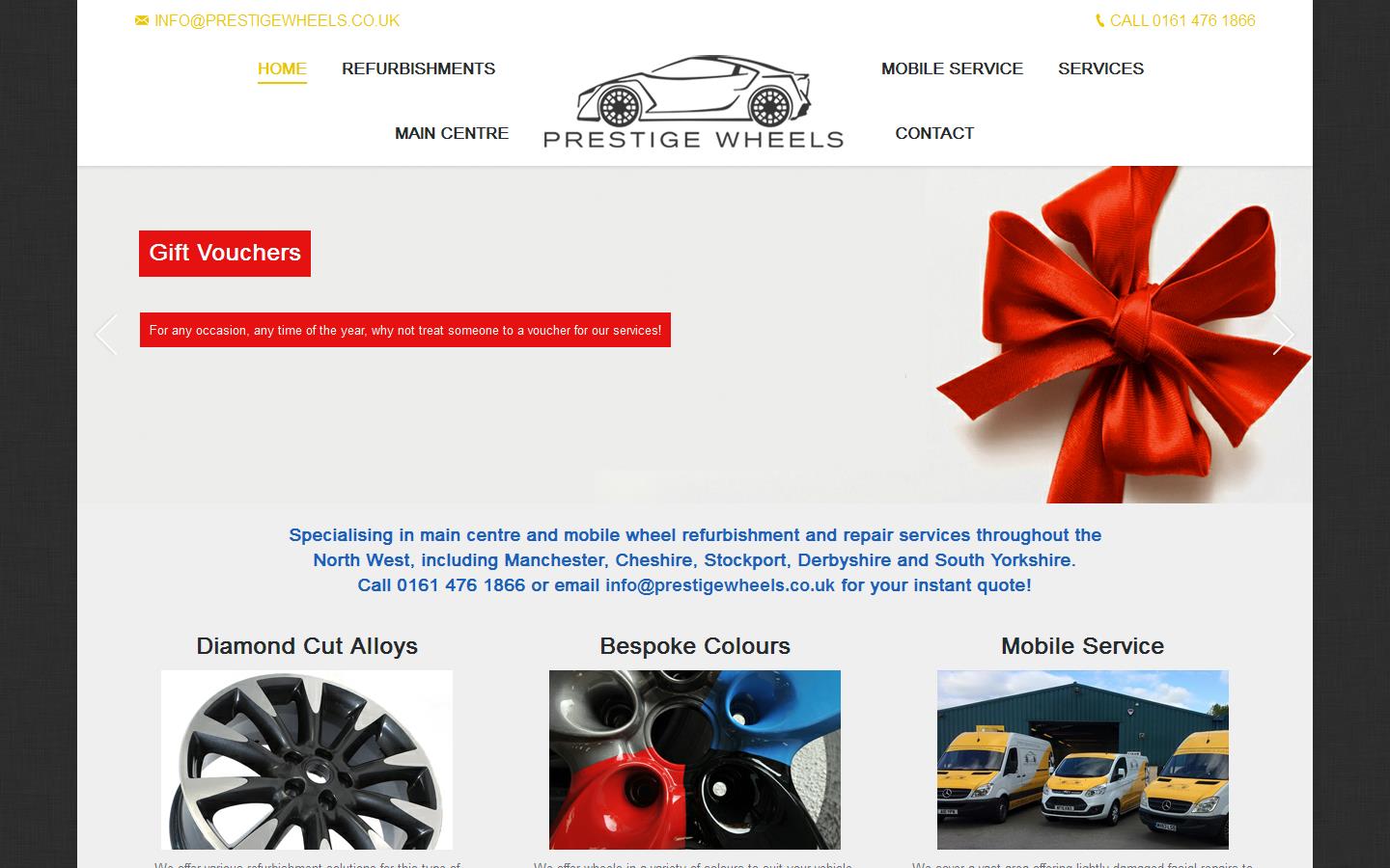 Prestige Wheels Website