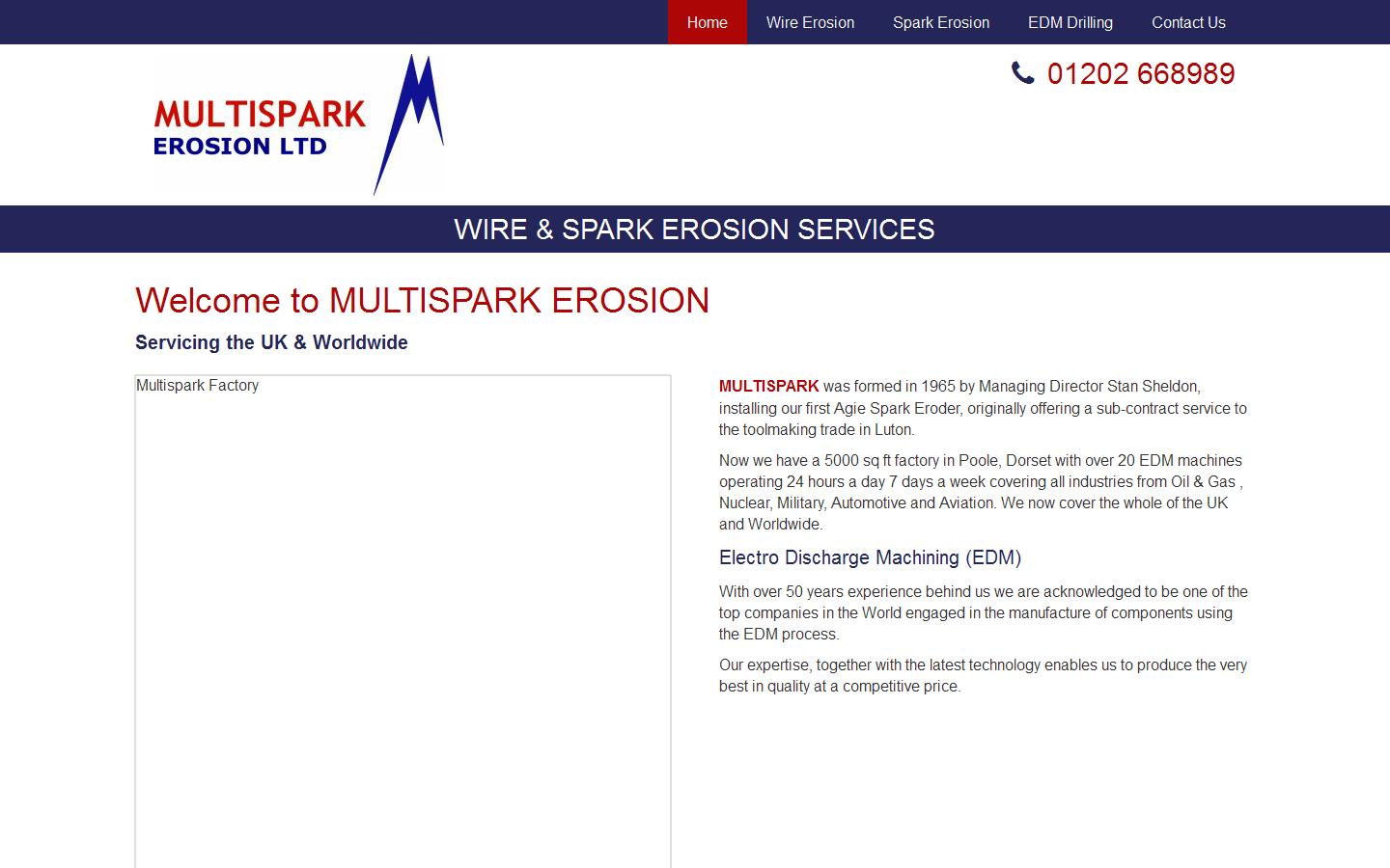 Multispark Erosion Ltd Website