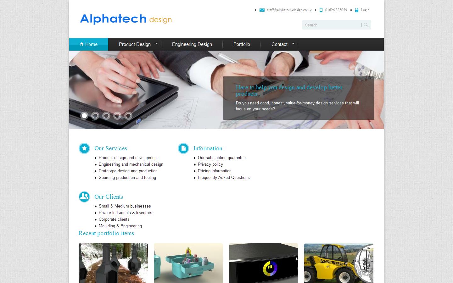 Alphatech Design Website